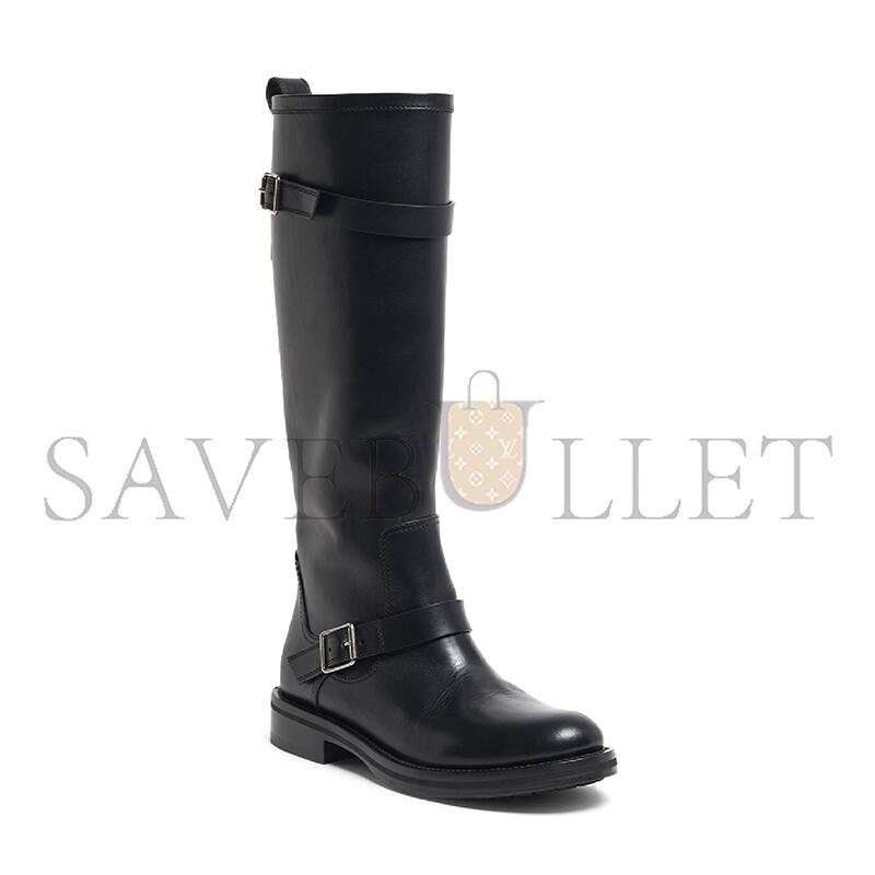 Y51 biork leather buckle biker boots